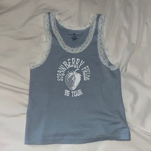 Brandy Melville Graphic High Neck Tank